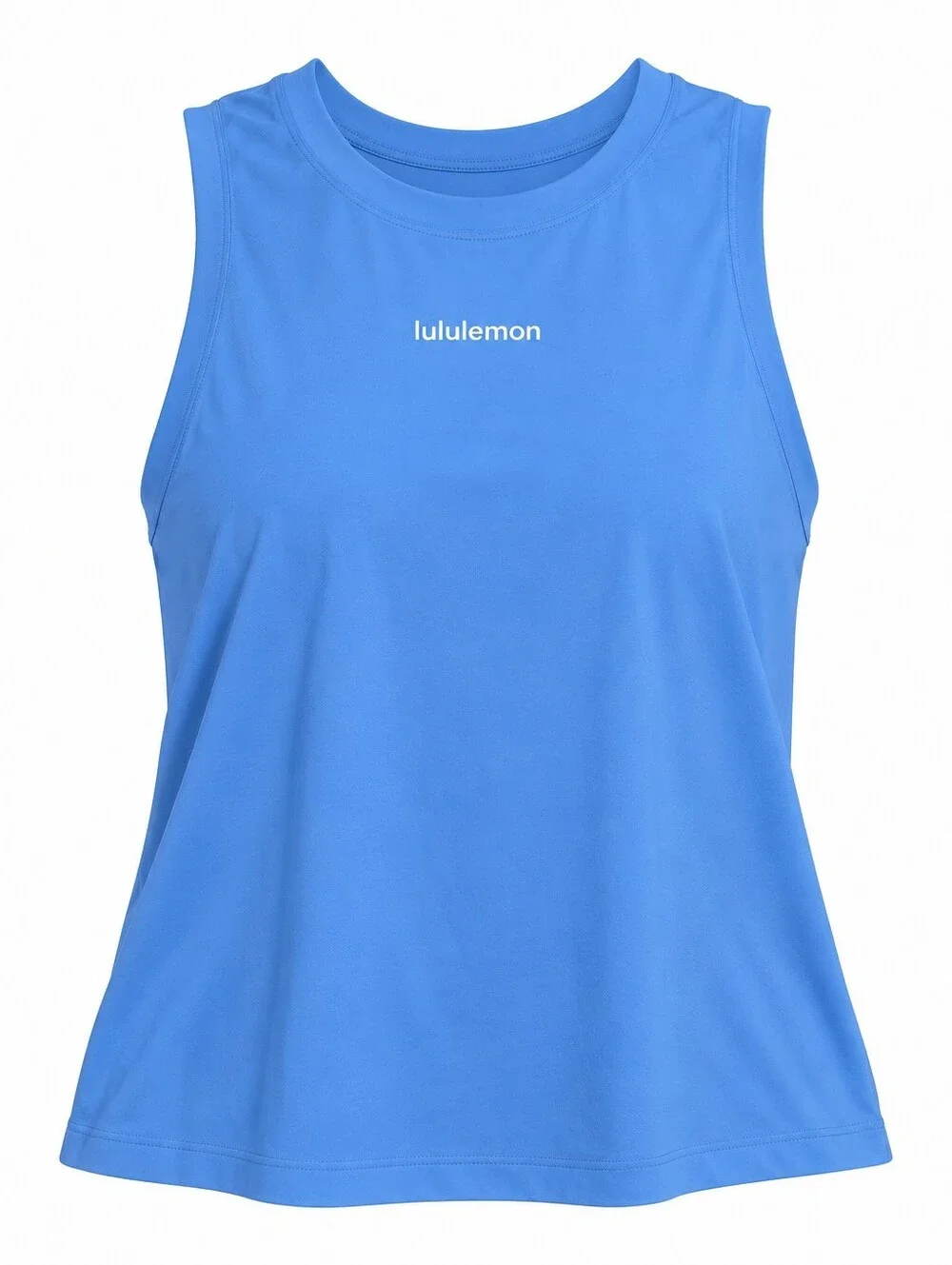 Lululemon Pace Crush Cross-Back Graphic Tank Top Blue Size Medium New
